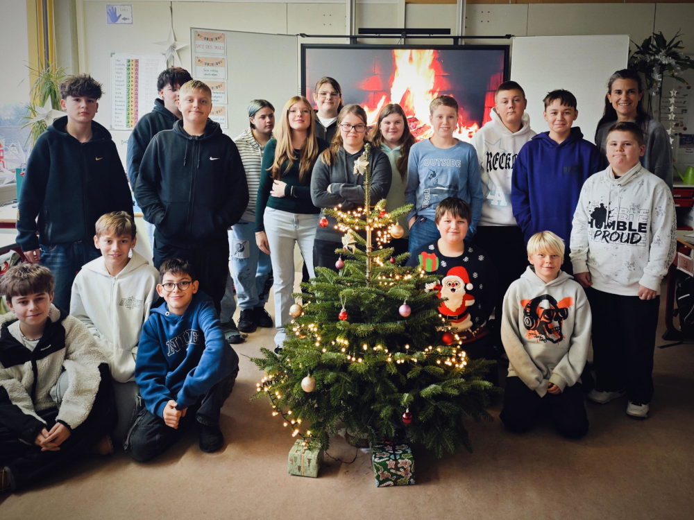 Weihnachtsfeeling in der Klasse 7.1